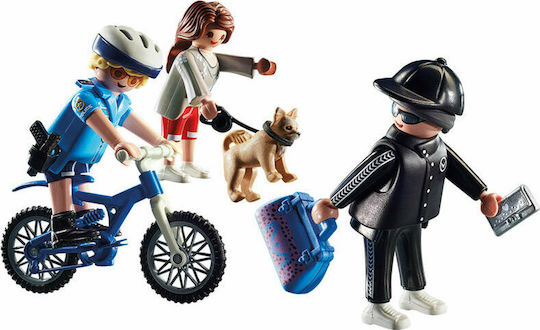 Playmobil City Action Police Bicycle with Thief for 4-10 years old