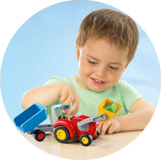 Playmobil 123 Traktor mit Anhänger für 1,5+ Jahre Jahre