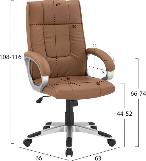 HomeMarkt Chander Scaun De Birou De Director Camel