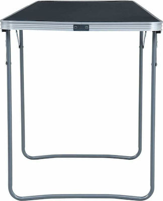 vidaXL Tabelle Aluminium Klappbar für Camping 240x60εκ. Gray