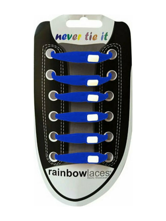 Rainbow Schnürsenkel Silikon Blau