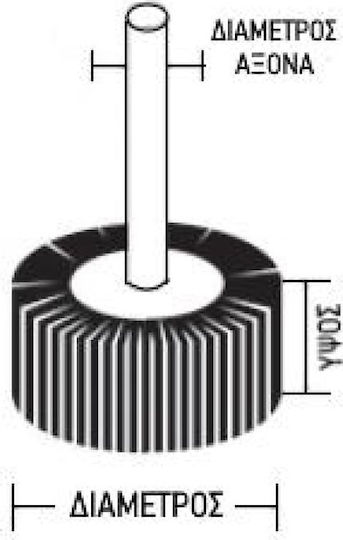 Benman Emery cloth 80mmx50mm P120 Sanding Cylinder K120 50x80mm