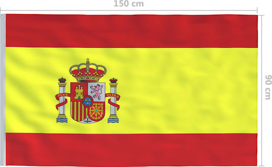 Flagge von Spanien Polyester mit einem Einsatz 150x90cm