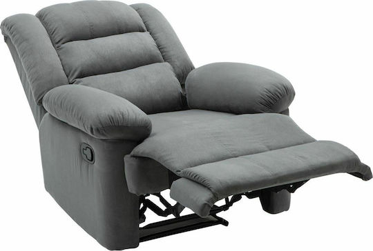 Julia Relaxsessel mit Fußhocker Grey 93x90x100cm