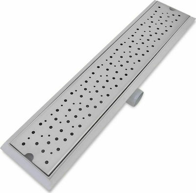 vidaXL Stainless Steel Channel Shower with Size 63x14cm Silver