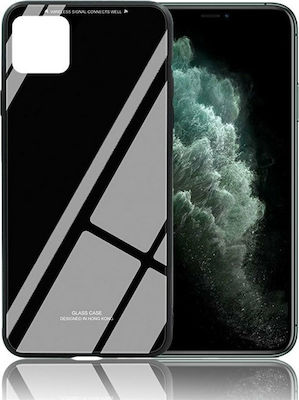 Forcell Glass Coperta din spate Sintetic Negru (Galaxy A51)