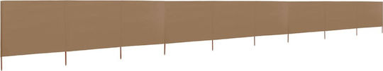vidaXL Fabric Fence Panel in Brown Color 1.2x12.0m