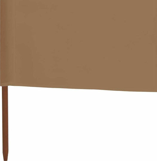 vidaXL Fabric Fence Panel in Brown Color 1.2x12.0m