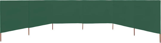 vidaXL Fabric Fence Panel in Green Color 1.2x8.0m