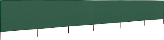 vidaXL Fabric Fence Panel in Green Color 1.2x8.0m