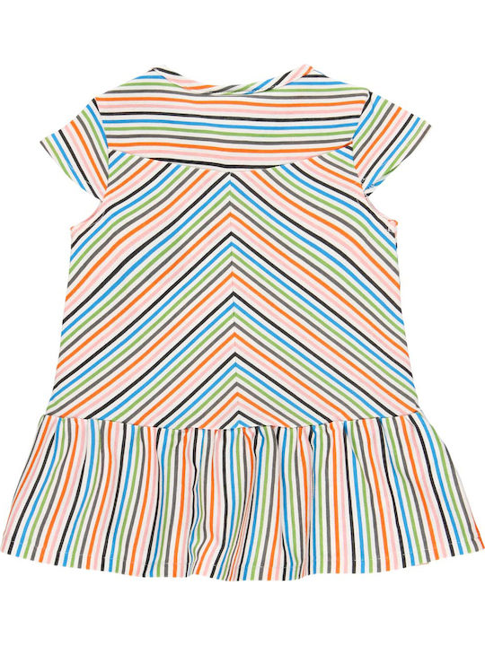 Boboli Kids Dress Short Sleeve Multicolour