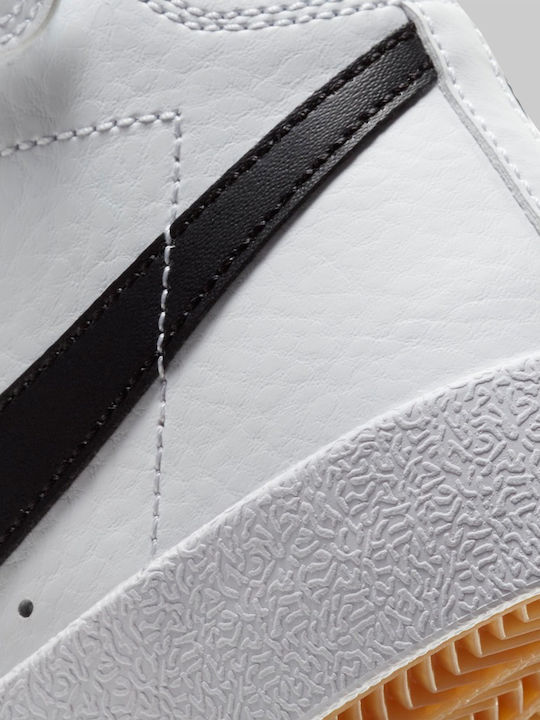 Blazer Mid Blazer Mid Vintage '77 Încălțăminte sport Inalta pentru copii cu scai Negru / Alb / Portocaliu