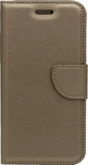 Book Δερματίνης Χρυσό (Xiaomi Mi A3)