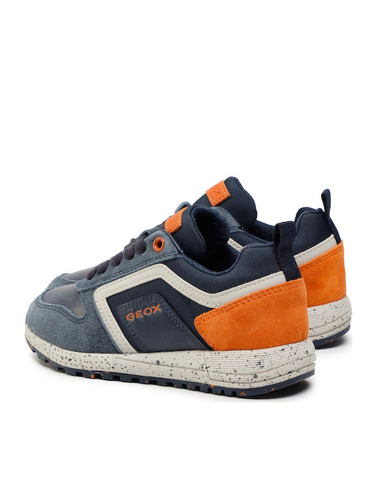 Geox Παιδικά Sneakers Alben Ανατομικά για Αγόρι Navy Μπλε