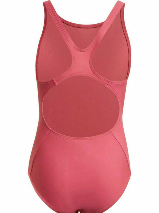 Adidas Παιδικό Μαγιό Ολόσωμο Badge of Sport Κολύμβησης για Κορίτσι Ροζ