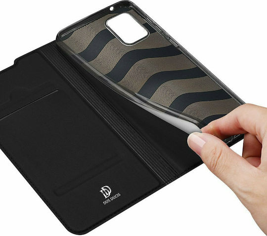 Dux Ducis Skin Pro Book Piele artificială Negru (Galaxy A71)
