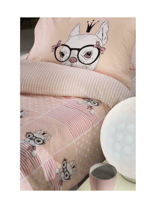 Saint Clair Rosie Детски Плик за Завивка Единичен Памучен Pinky 160x220бр
