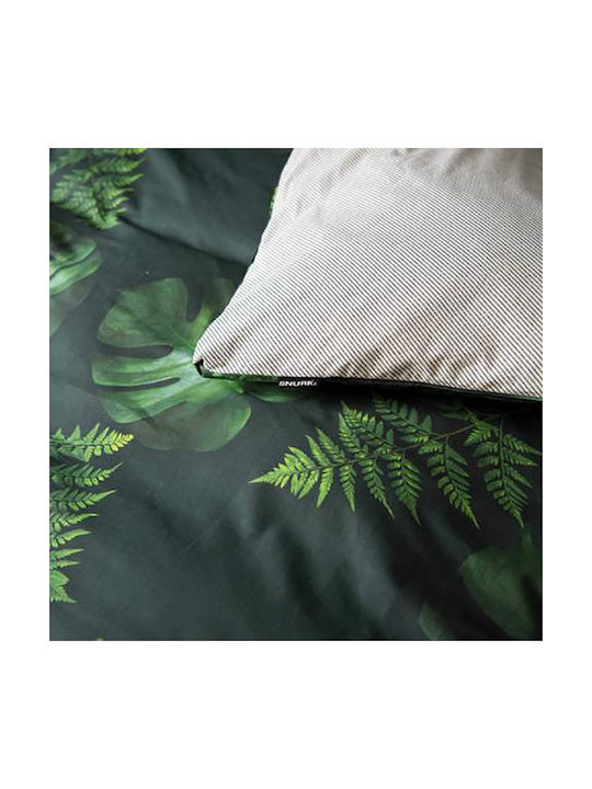 Snurk Forest Παιδική Παπλωματοθήκη Μονή Green 140x200εκ.