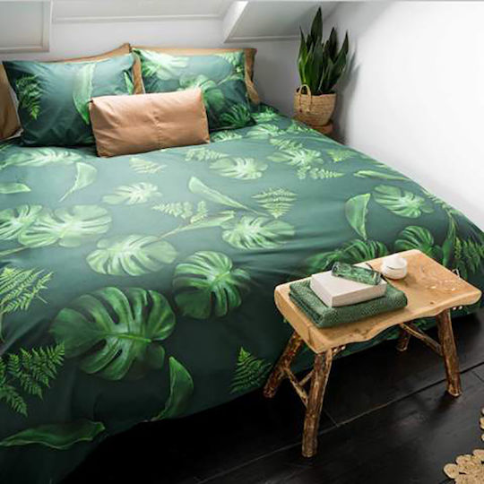 Snurk Forest Παιδική Παπλωματοθήκη Μονή Green 140x200εκ.