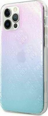 Guess 3D Raised Cover Plastic Back Cover Blue (iPhone 12 Pro Max)