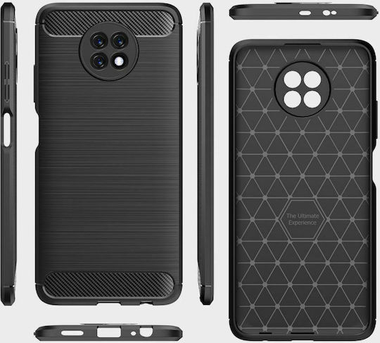 Tech-Protect Back Cover Σιλικόνης Μαύρο (Redmi Note 9T)