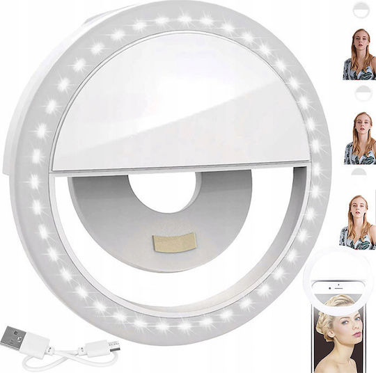 SPM Selfie Flash Ring Light in White color