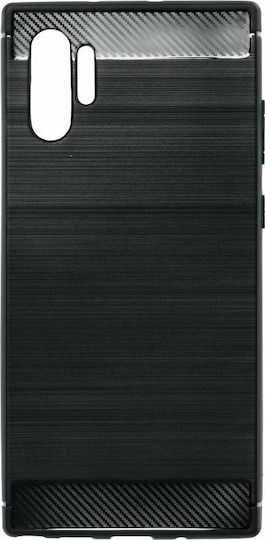 Forcell Carbon Back Cover Silicon Negru (Galaxy Note 20 Ultra)