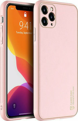 Dux Ducis Yolo Series Synthetic Leather Back Cover Pink (iPhone 11 Pro)