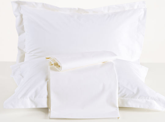 Kentia True Col Cearceaf De Pat Single Cu Hugger Din Cauciuc 100x200+25cm Alb