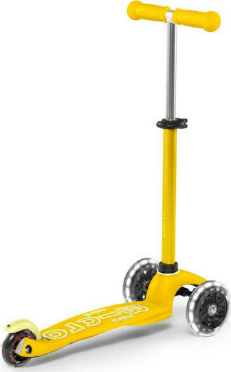 Micro Kids Scooter Mini Deluxe Led 3-Wheel for 2-5 Years Yellow