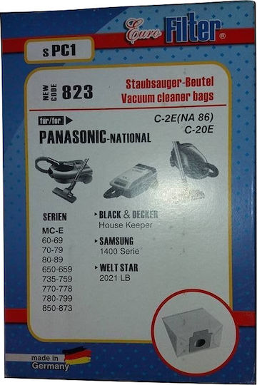 Euro Filter SPC 1 Vacuum Cleaner Bags 5pcs Compatible with Vacuum Cleaner Panasonic / Samsung