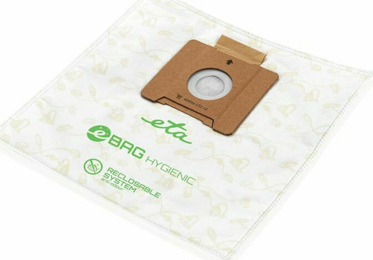 ETA eBag Hygienic Vacuum Cleaner Bags 5pcs Compatible with Vacuum Cleaner AEG / Electrolux / LG / Samsung / Sencor / Zanussi / Eta