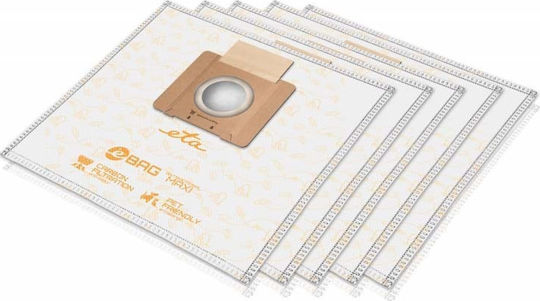 ETA eBag Antibacterial Maxi Σακούλες Σκούπας 5τμχ Universal