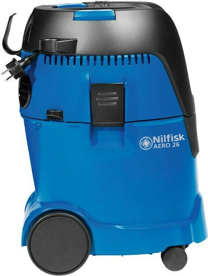 Nilfisk Aero 26-01 PC X Σκούπα Υγρών / Στερεών 1250W με Πλαστικό Κάδο 25lt