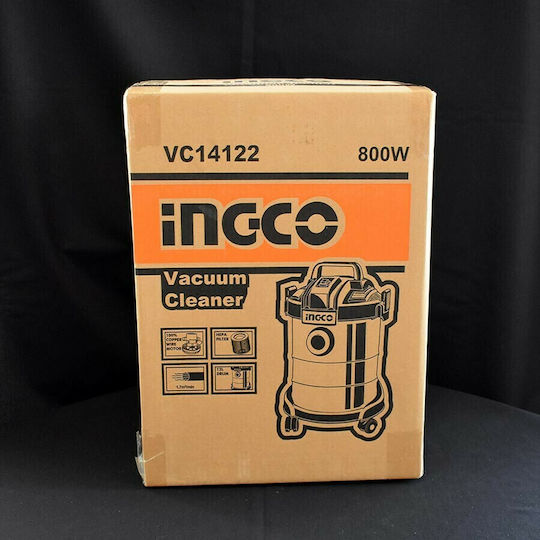 Ingco Vacuum Wet / Dry 750W with Stainless Bin 12lt