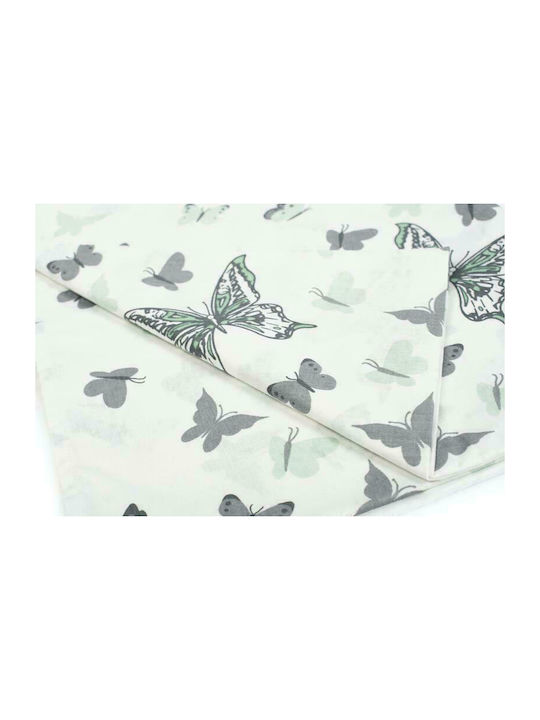 Dimcol Butterfly Kids Cotton Pillowcase 50x70cm 57 Green