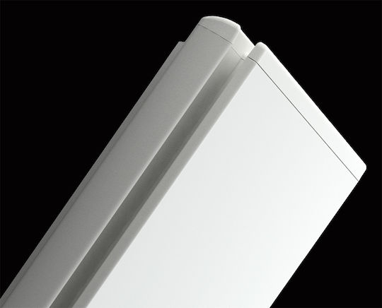 Radialight Icon 2B Electric Towel Rail with Glass Front 1000W 110x45cm White