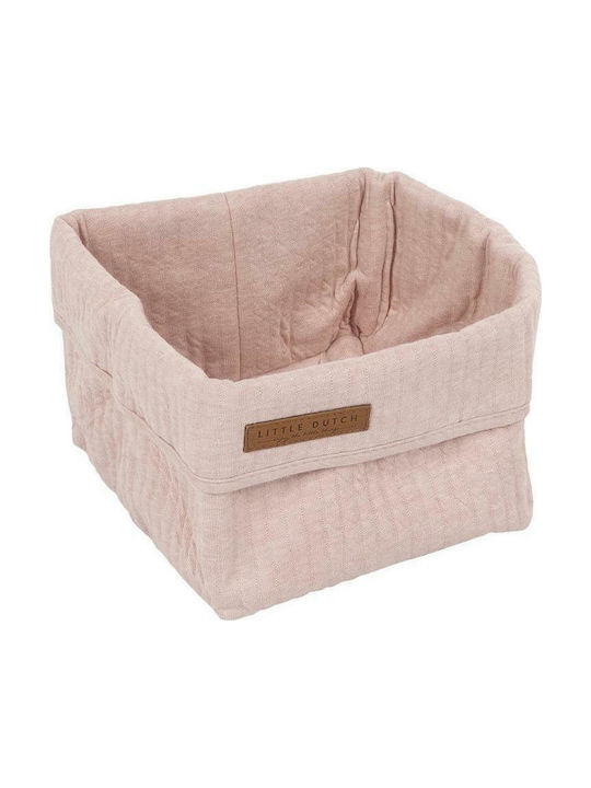 Little Dutch Nursery Storage Basket Pure Square Pink 1pcs