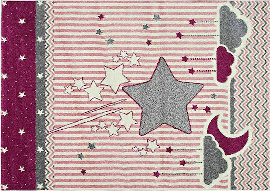 Madi Kids Cotton Rug D041A Stars 80x150cm 12mm