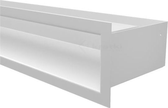 Kratki Ορθογώνια Περσίδα Τζακιού 100x9cm Λευκή