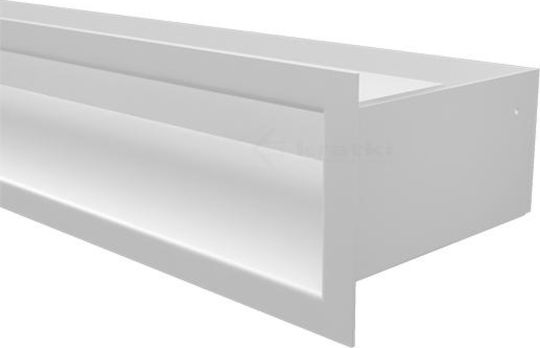 Kratki Ορθογώνια Περσίδα Τζακιού 40x9cm Λευκή