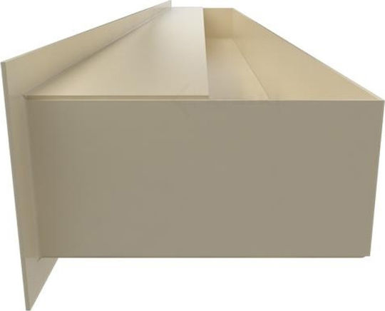 Kratki LUFT/9/100/45S/Κ Ορθογώνια Περσίδα Τζακιού 100x9cm Μπεζ