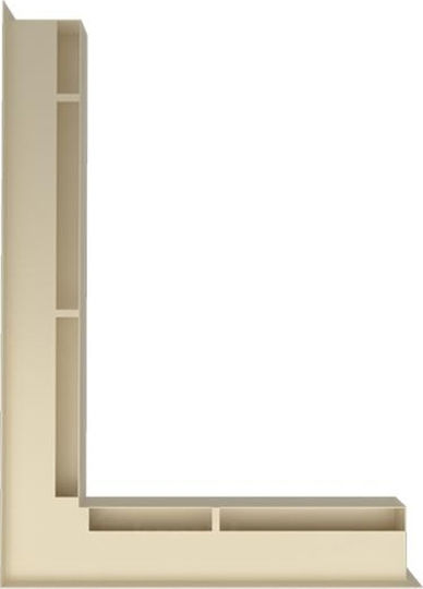 Kratki Γωνιακή Περσίδα Τζακιού 76.6x54.7x6cm Μπεζ