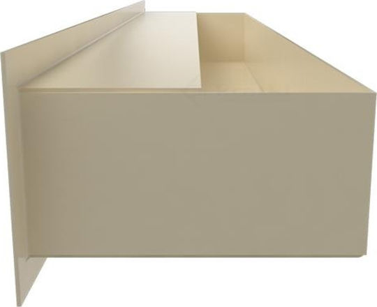 Kratki Ορθογώνια Περσίδα Τζακιού 80x9cm Μπεζ