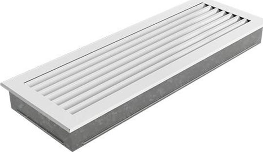 Kratki Fresh Ορθογώνια Περσίδα Τζακιού 49x17cm Λευκή