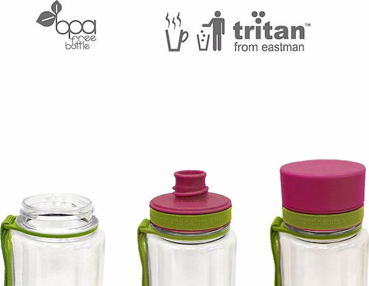 Equa Παιδικό Παγούρι Πλαστικό Φούξια 600ml