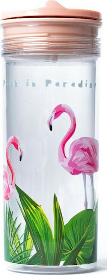 Chic Mic SlideCup Crystal Kids Water Bottle Plastic with Screw Cap Non Spill 500ml