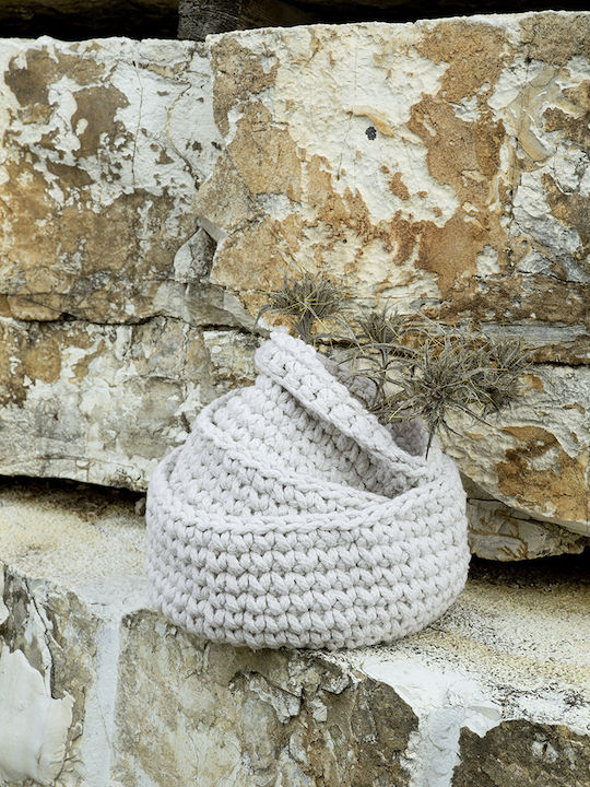 Nima Coș decorativ Tesatura Panier Ivory 28x28x15buc