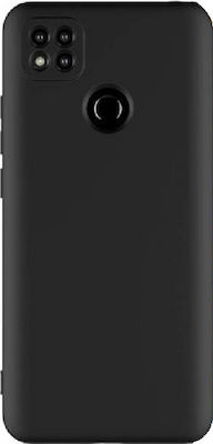 Soft Touch Silicone Back Cover Black (Redmi 9C)