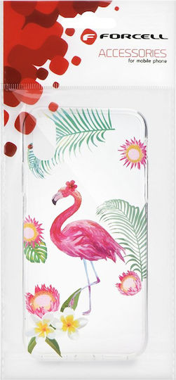 Forcell Summer Flamingo Umschlag Rückseite Silikon Mehrfarbig (Redmi 5 Plus)